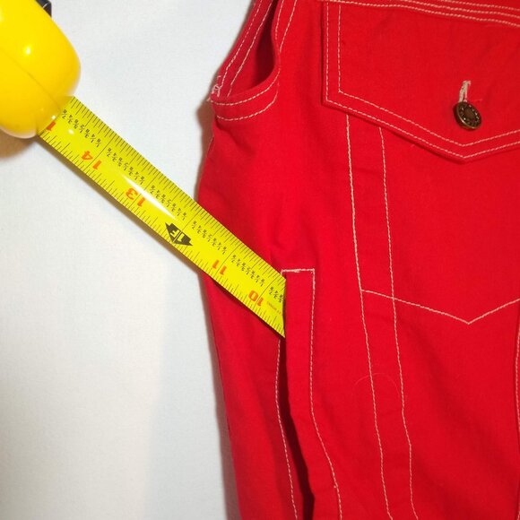 Soda Pop Superior Equipment  NWOT   thick denim vest/sleeveless shirt - size S - - Picture 7 of 15